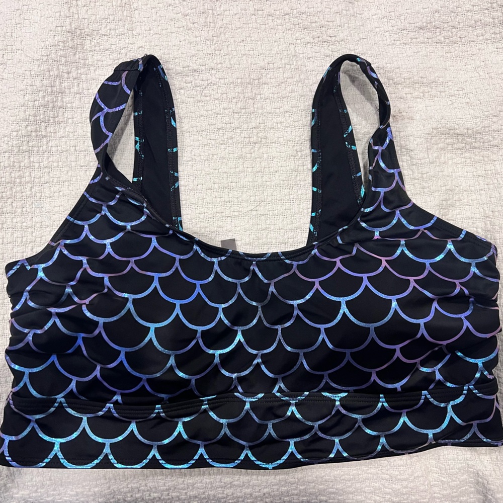 Torrid mermaid scales bikini swim top size 2